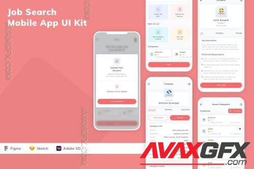 Job Search Mobile App UI Kit FE4YXTB