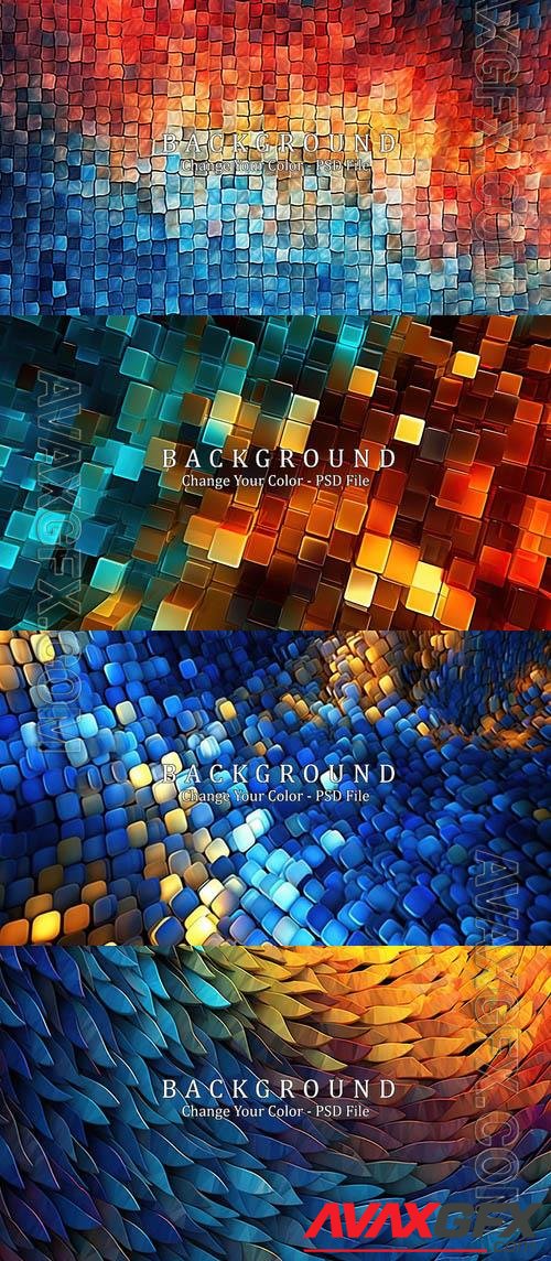 PSD abstract matrix background