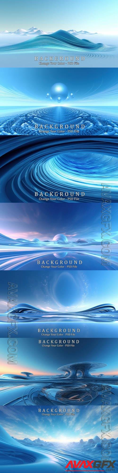 PSD abstract futuristic background