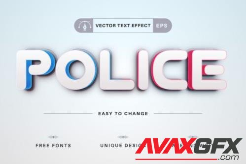 Police - Editable Text Effect - 17667957