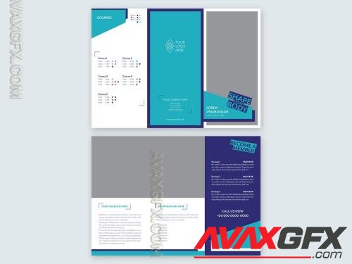 Dark and Light Blue Trifold Brochure Layout 223777924 [Adobestock]