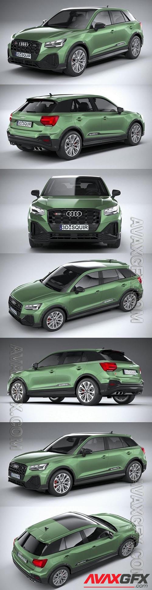 Audi SQ2 2021  - 3d model