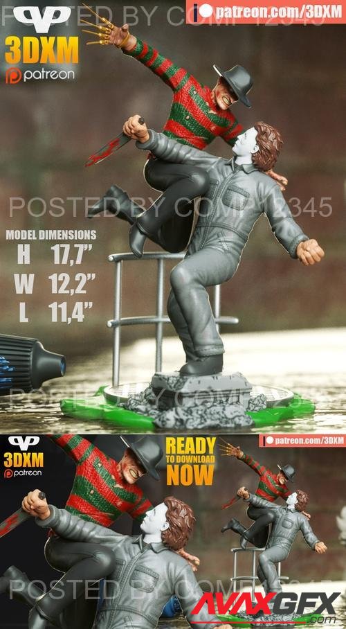 Freddy Krueger vs Michael Myers 3D Print