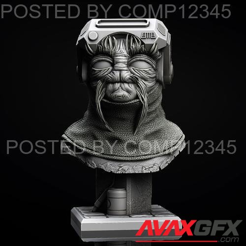 Babu Frik Bust 3D Print