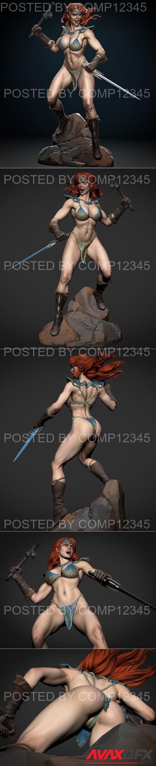 Red Sonja 3D Print