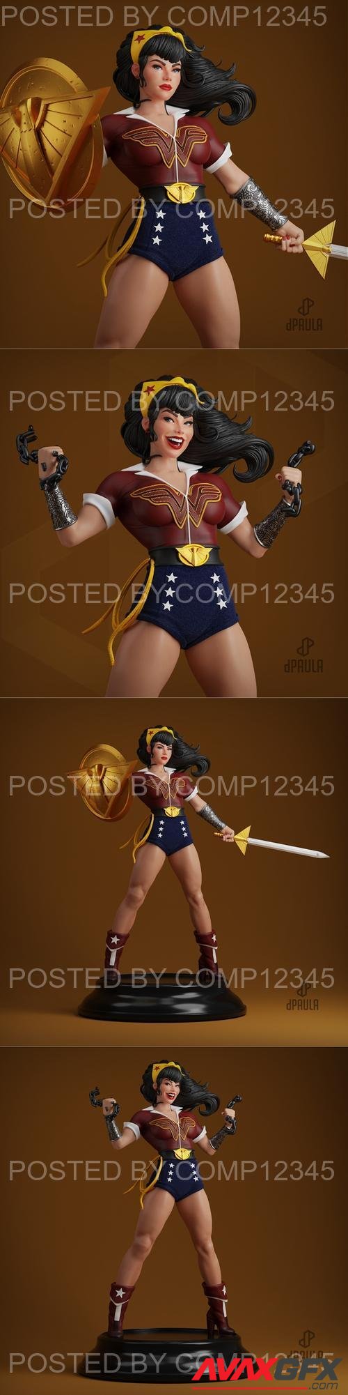 Wonder Woman Bombshell 3D Print