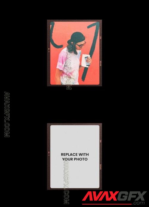 Analog Film Frame Photo Effect Mockup Template 545342541 [Adobestock]