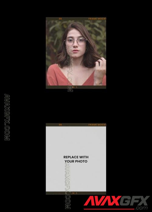 Analog Film Frame Photo Effect Mockup Template 545339265 [Adobestock]