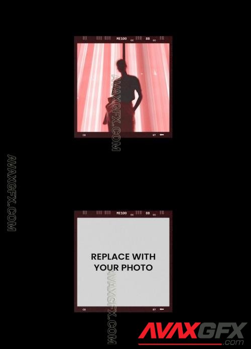 Analog Film Frame Photo Effect Mockup Template 545338980 [Adobestock]