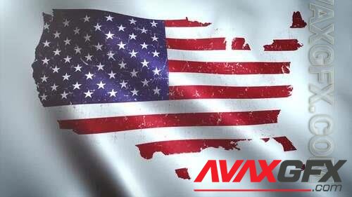 MA - American Flag Waving 1328817