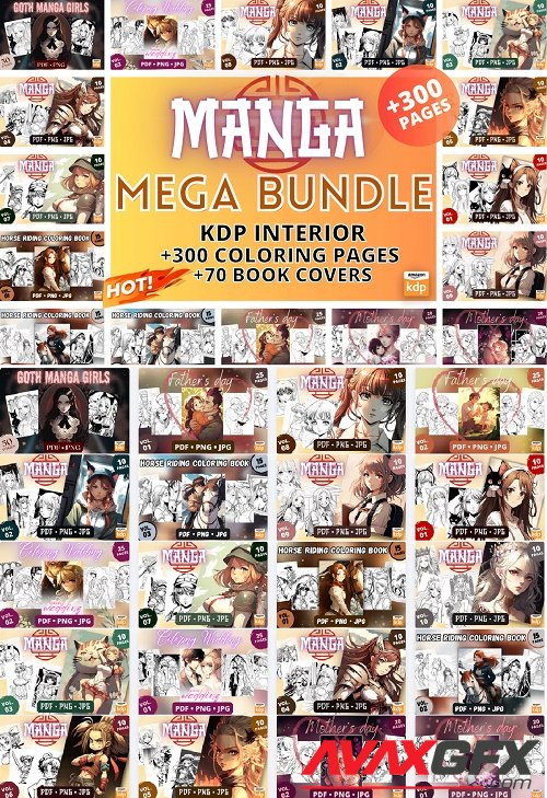 Manga Mega Bundle - 20 Premium Graphics