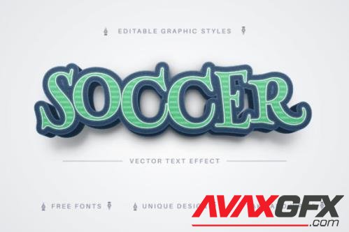 Soccer - Editable Text Effect - 17677109