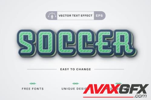 3D Soccer - Editable Text Effect - 17677153
