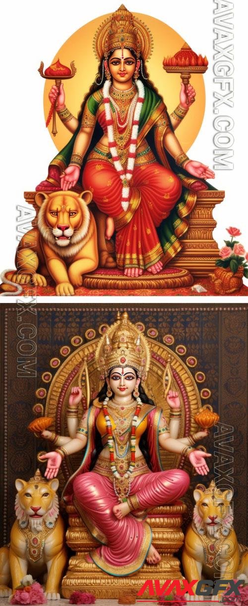 Photo santoshi mata hindu god sculpture image