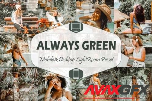 10 Always Green Mobile & Desktop Lightroom Presets, Bright  - 2616453