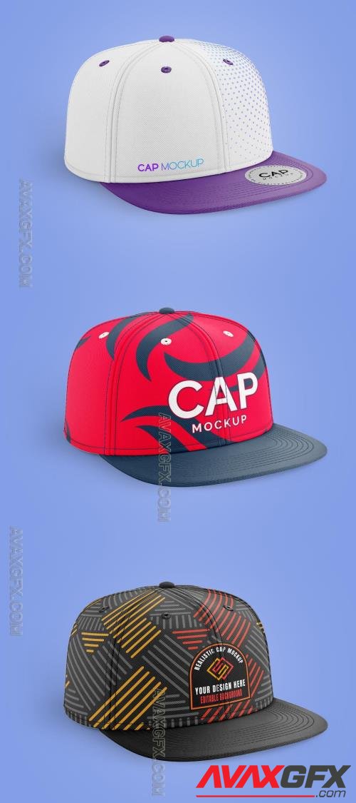 Snapback Cap with Sticker Mockup 609083580 [Adobestock]