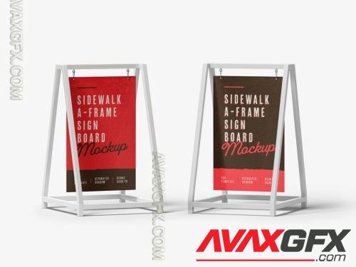 Outdoor Advertising A-Stand Mockup 608068621 [Adobestock]