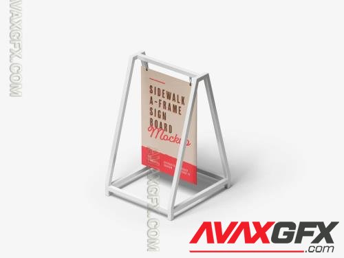 Outdoor Advertising A-Stand Mockup 608068520 [Adobestock]