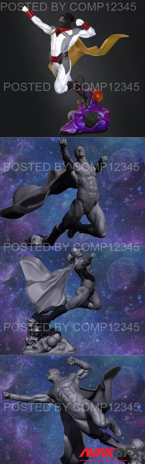 Space Ghost Statue 3D Print