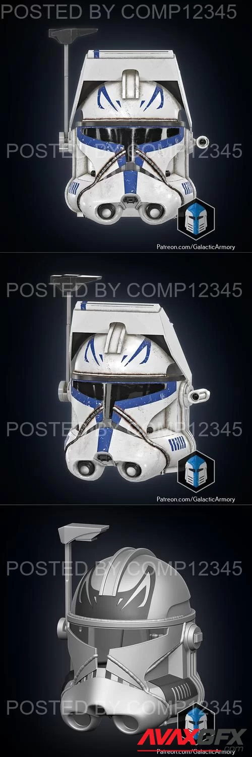 Realistic Captain Rex Helmet 3D Print