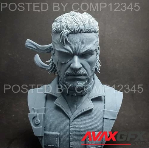 Big Boss Busto 3D Print