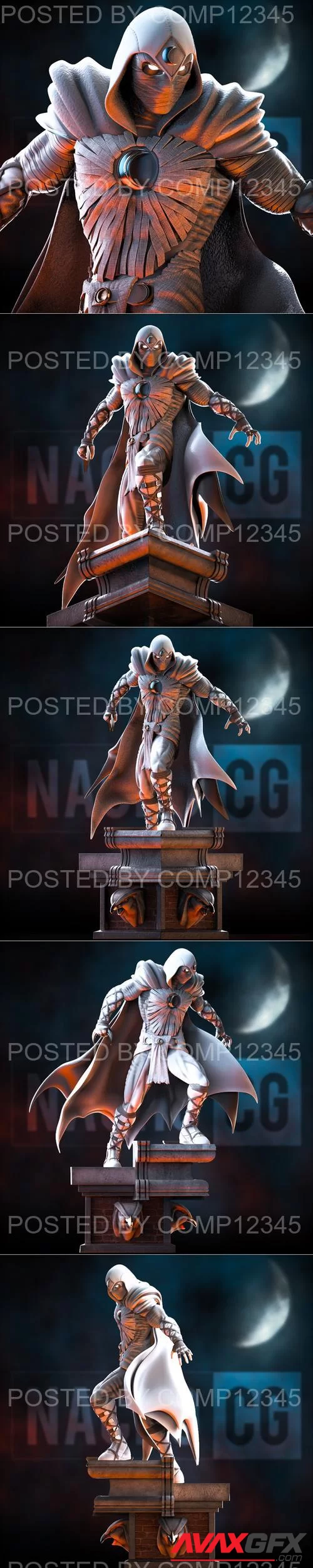 Fan Art Moon Knight 3D Print