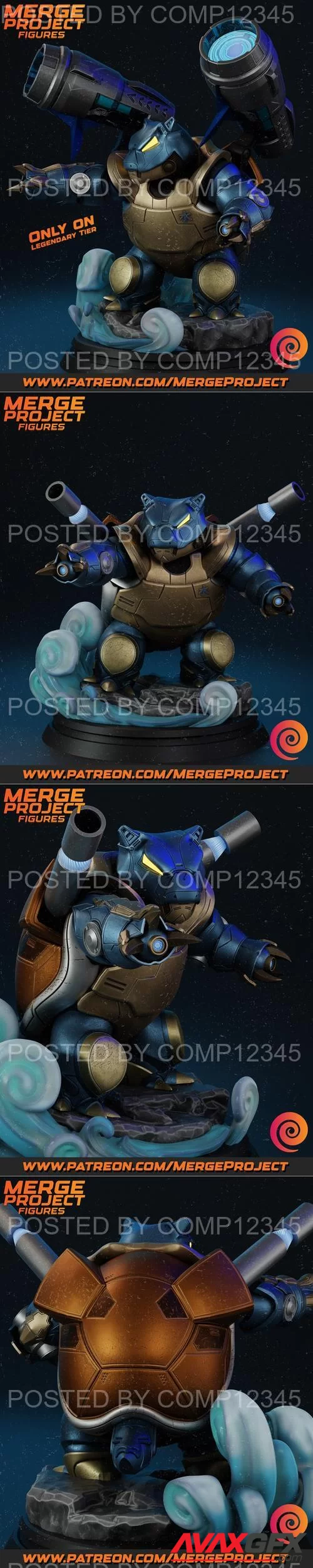 Mecha Blastoise Legendary 3D Print