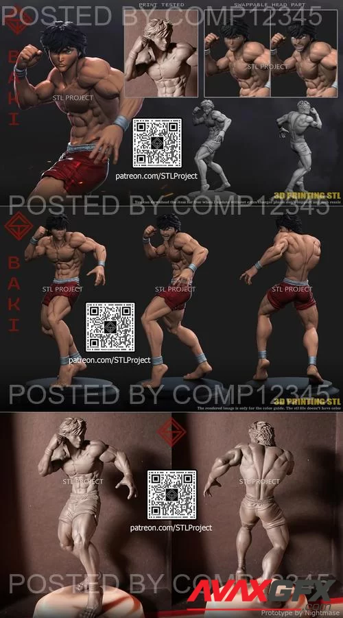 Baki Hanma 3D Print