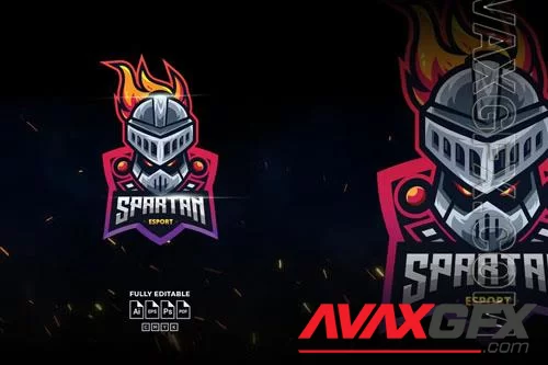 Spartan Helmet Esport Logo