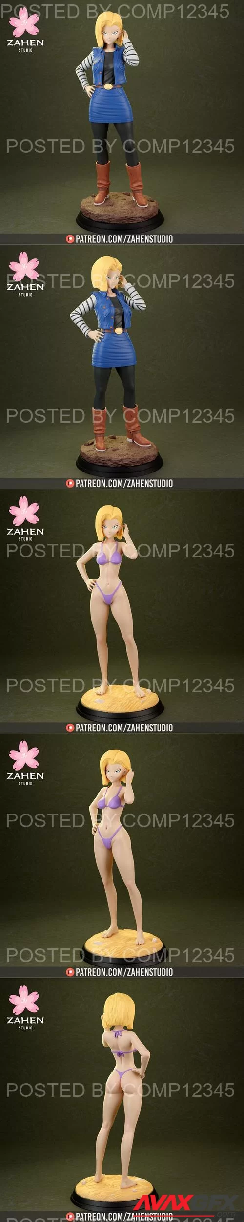 Android18 - Zahen Studio 3D Print