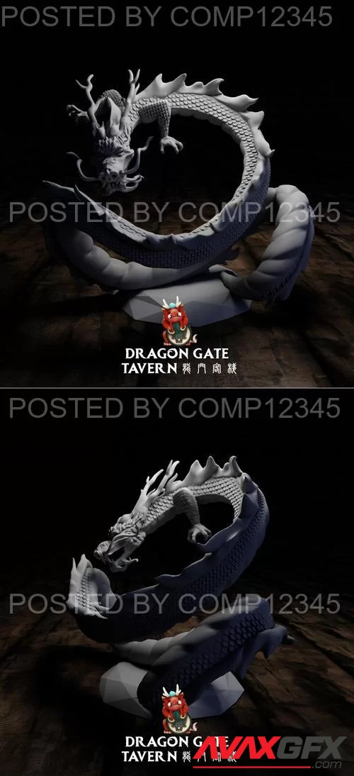 Dragon Gate Tavern Celestial Dragon - Tian Long 3D Print