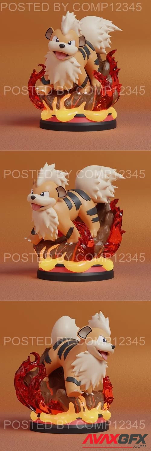 Pokemon - Growlithe 3D Print