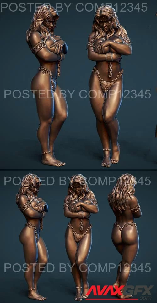 Slave girl 3D Print