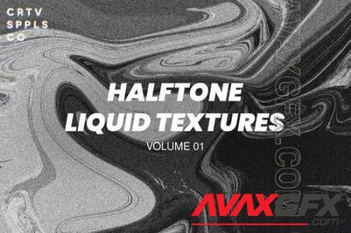 CreativeMarket - Halftone Liquid Textures - 21336468