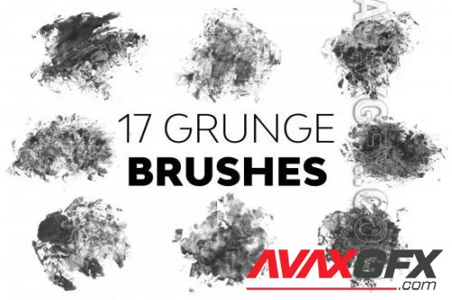 CreativeMarket - Grunge Brushes - 21322657