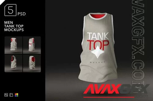 Men Tank Top Mockups - CTLS25G