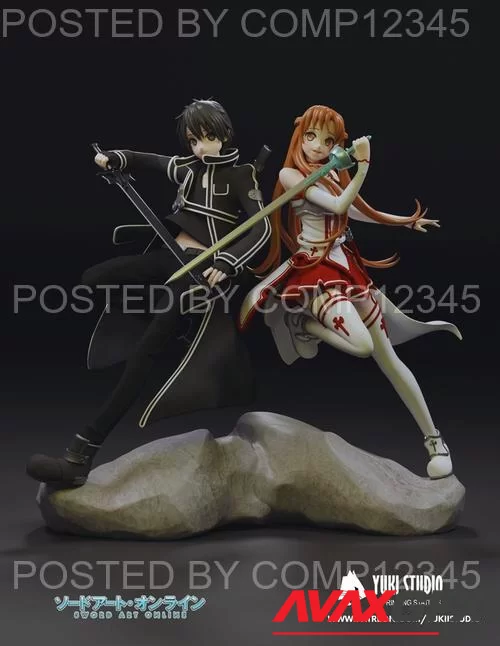 Kirito and Asuna - Yuki Studio 3D Print