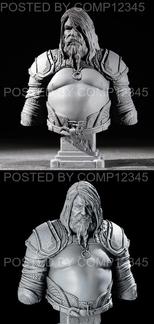 3D Print Model - Thor Bust GoW