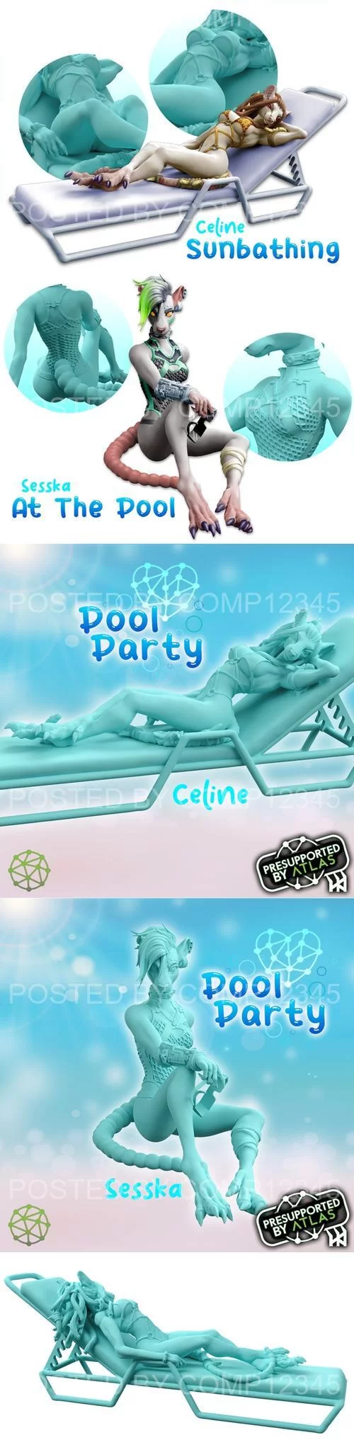 3D Print Model - The Atlas Pool Party