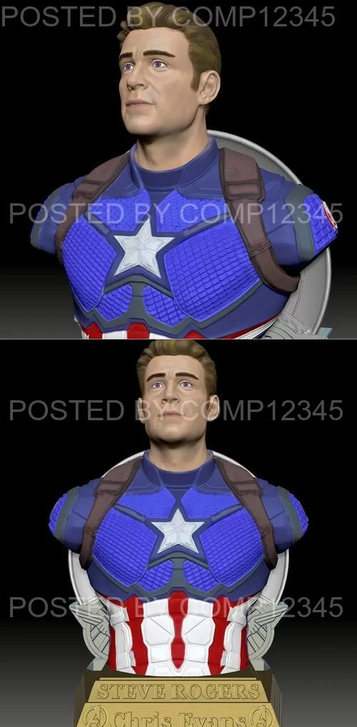 3D Print Model - Steve Rogers - Captain America