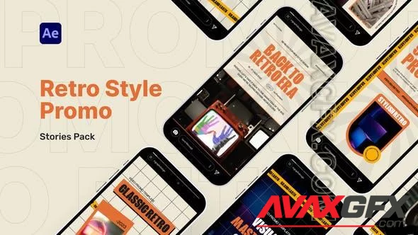 Retro Style Stories Pack Video Display After Effect Template 46363321 [Videohive]