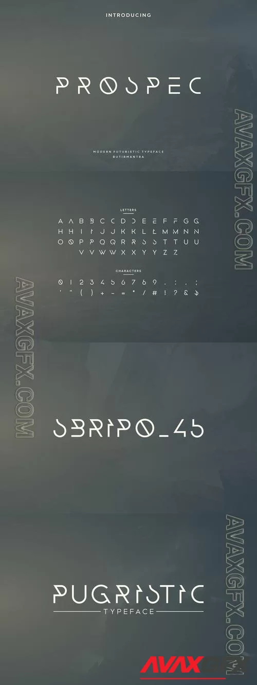 Prospec - Futuristic Font