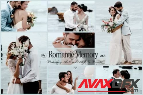 12 Romantic Memory Photoshop Actions And ACR Presets, White  - 2608809