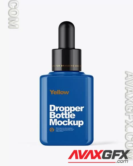 Glossy Dropper Bottle Mockup 46728 TIF
