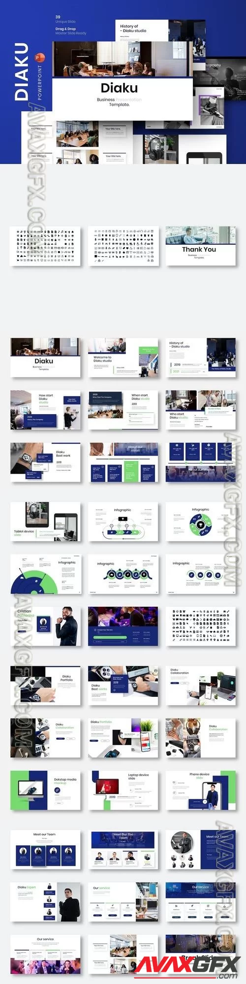 Diaku - Business PowerPoint Template