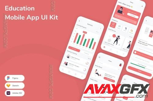 Education Mobile App UI Kit