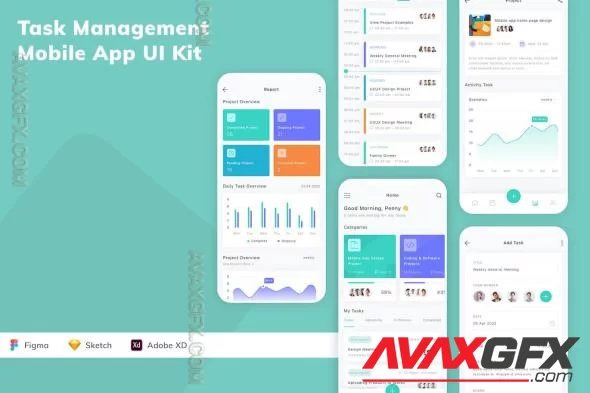 Task Management Mobile App UI Kit