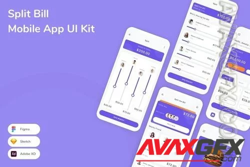 Split Bill Mobile App UI Kit