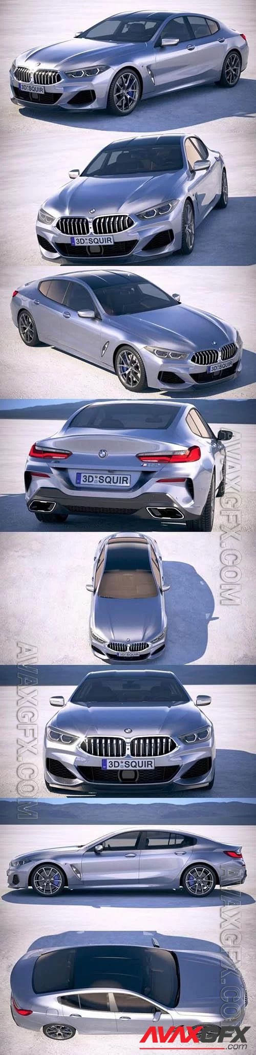 BMW 8-Series Gran Coupe 2020 - 3d model
