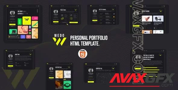 Wedo - Personal Portfolio HTML Template 45895007